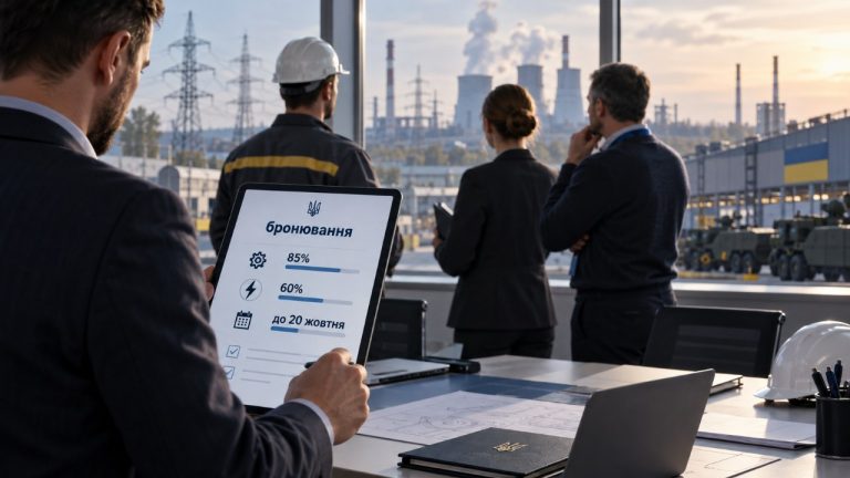 Кабмін готує зміни до бронювання працівників: ліміти для оборонки й енергетики можуть знизити до 85%, для комунальних підприємств — до 60%. Що зміниться до 20 жовтня 2026 року для бізнесу в Україні.